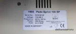 Шильдик PEDO SPRINT 100 SP 110–240 В 50/60 Гц 350 Вт