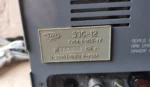 Шильдик эхоэнцефалоскопа ЭЭС-12: 1989 год, 220 В, 50 Гц, 75 ВА