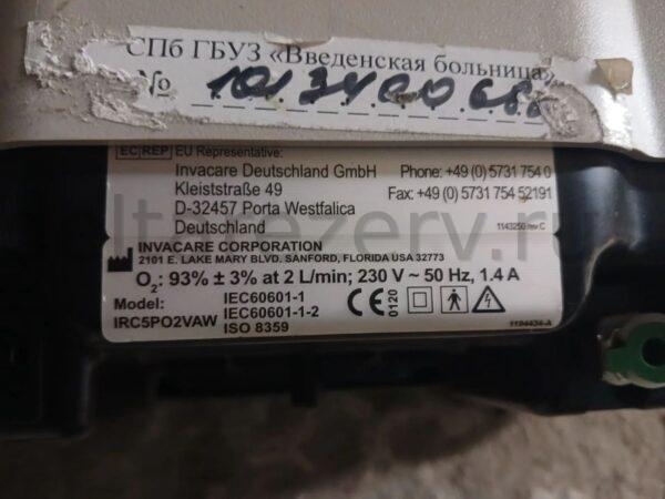 Кислородный концентратор INVACARE IRC5PO2V/AW, б/у, неисправен — изображение 6