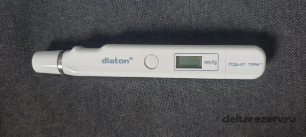 Цифровой тонометр Diaton ТГДц-01 ПРА, дисплей, кнопка и измерительный наконечник